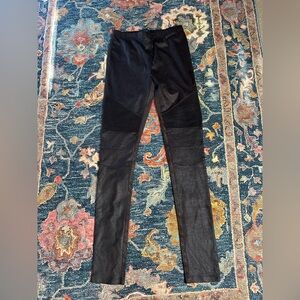Dark brown moto leggings. Size small.